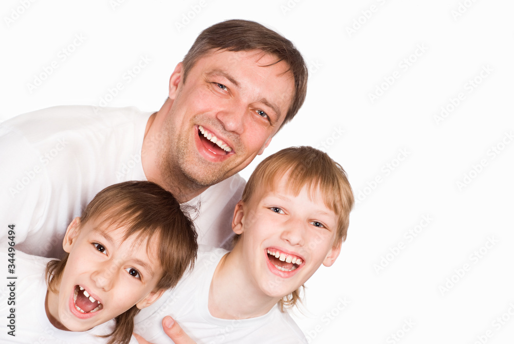 dad with his boys dad with his boys