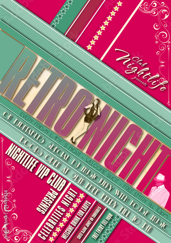 Partyflyer Retro