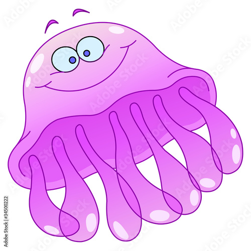 Cartoon jellyfish