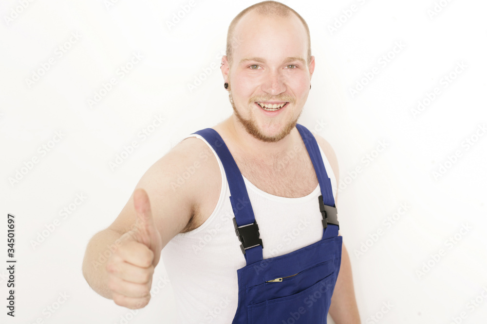 lustiger Handwerker lustiger Handwerker