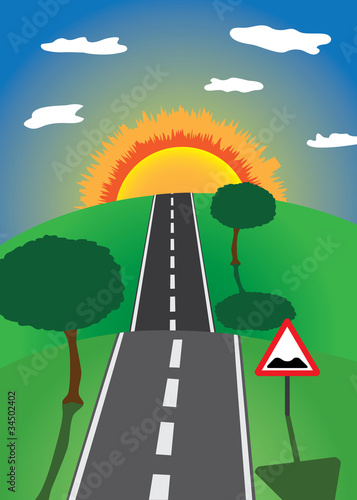road to the horizon