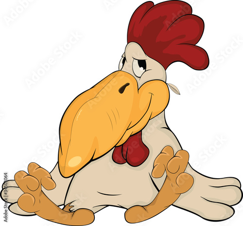 Cock . Cartoon