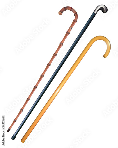 three canes to walk