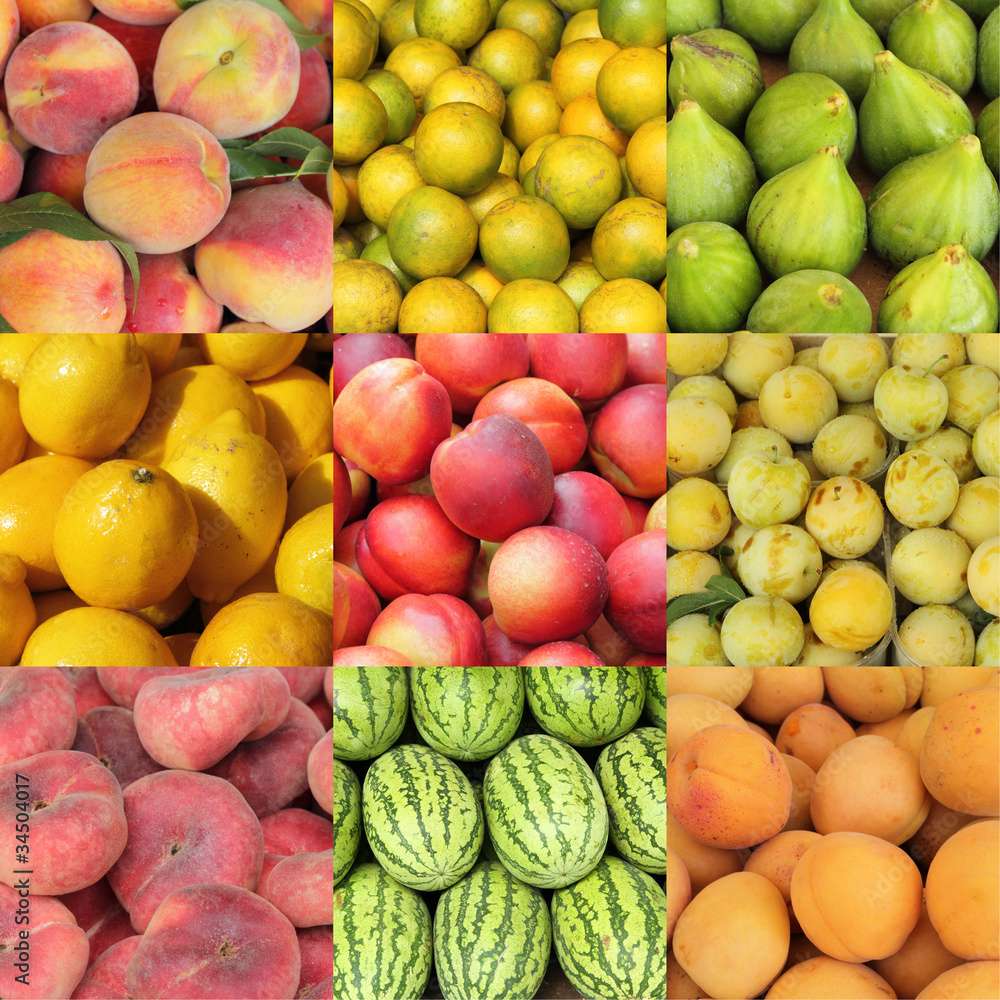 collage with fruits backgrounds collage with fruits backgrounds