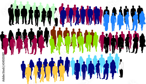 business people collection - vector