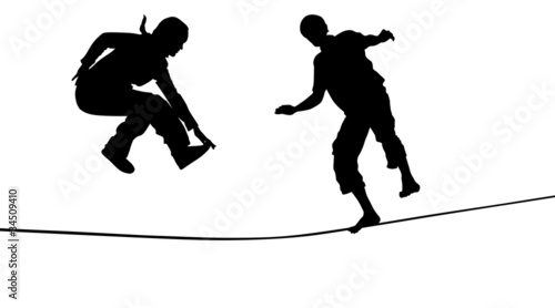 slackline, slacken, klettersport