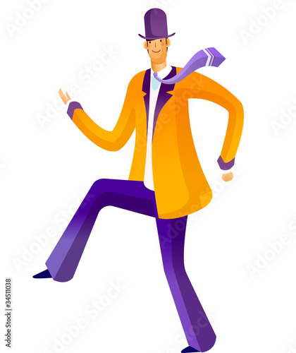 Close-up of man walking