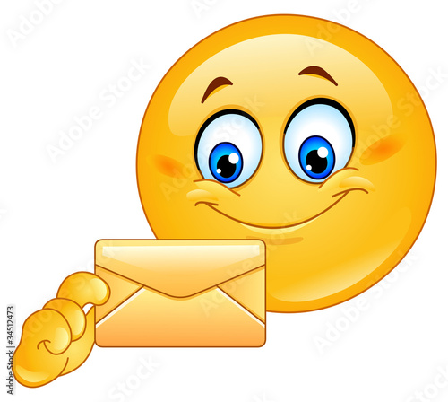 Emoticon with envelope