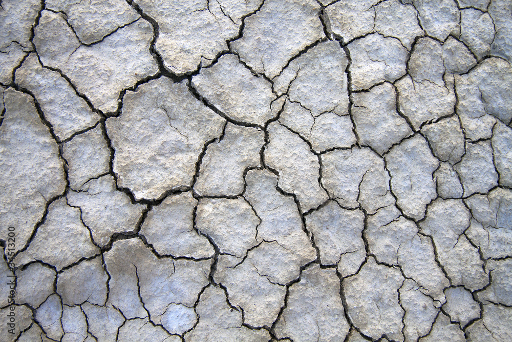 Dry cracked ground Dry cracked ground