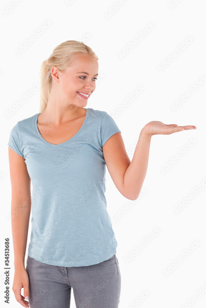 Cute blond woman posing Cute blond woman posing