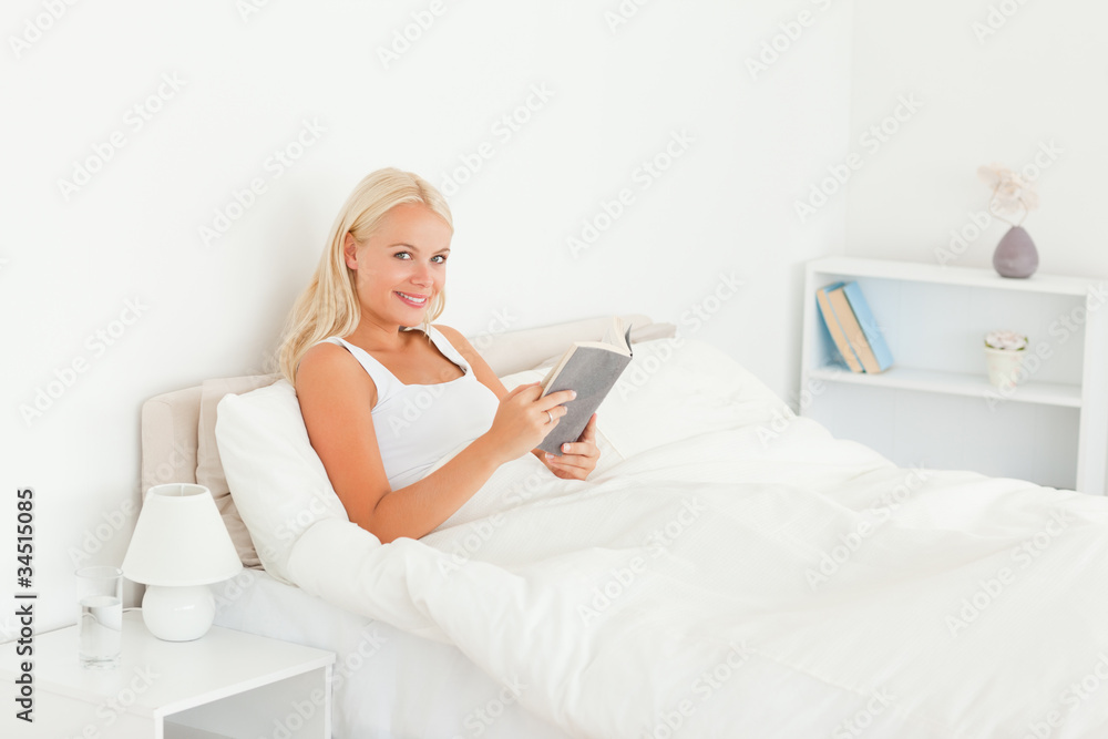 Woman reading a book Woman reading a book