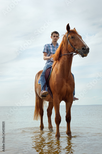 Man on horse