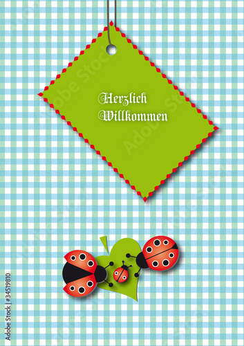 Baby Card Boys and Girls / Marienkäfer