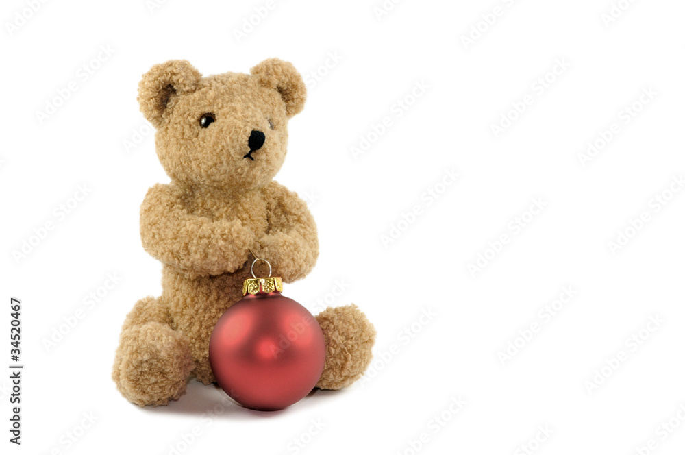 Obraz premium Teddy mit Kugel