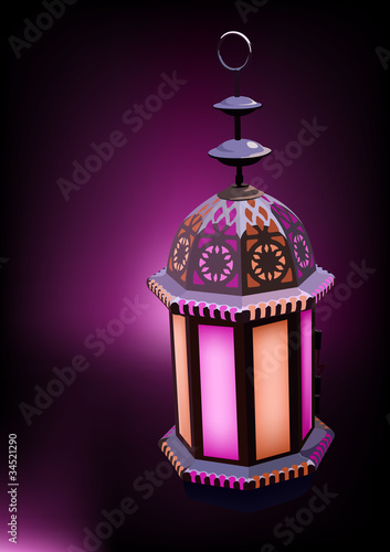 Arabesque Lantern Ideal for Ramadan concept
