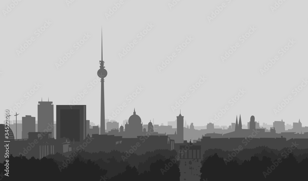 Obraz premium Skyline Berlin