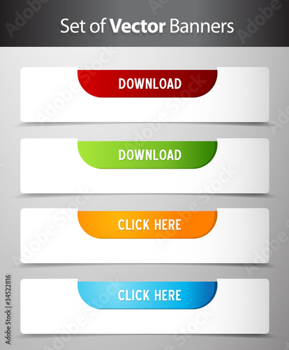 Set of download and click here buttons.