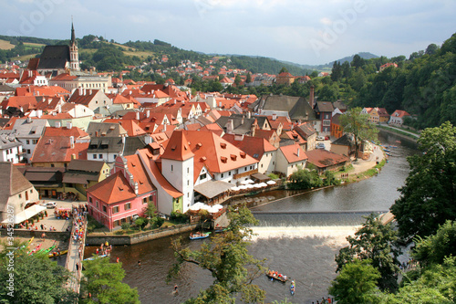 Summer view of Czech Krumlov