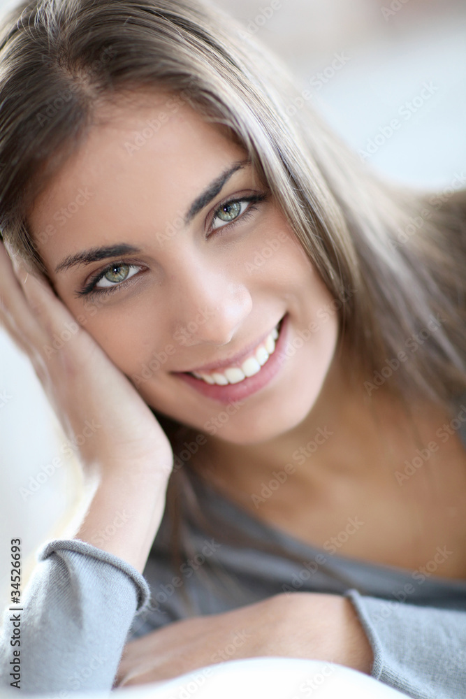 Portrait of beautiful young woman Portrait of beautiful young woman