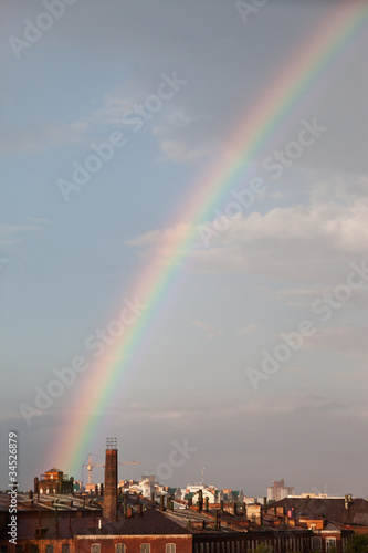 Multi color rainbow spectrum