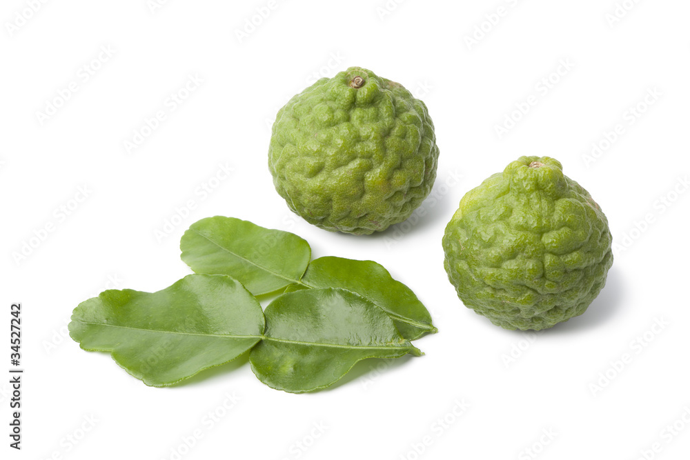 Kaffir limes and leaves Kaffir limes and leaves