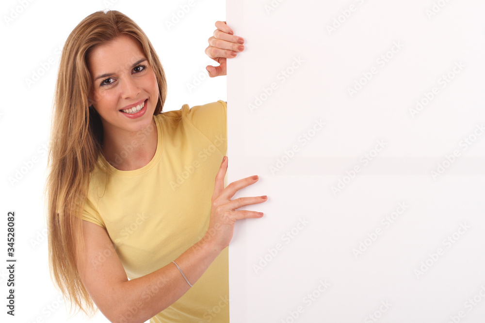 Frau mit Tafel Frau mit Tafel