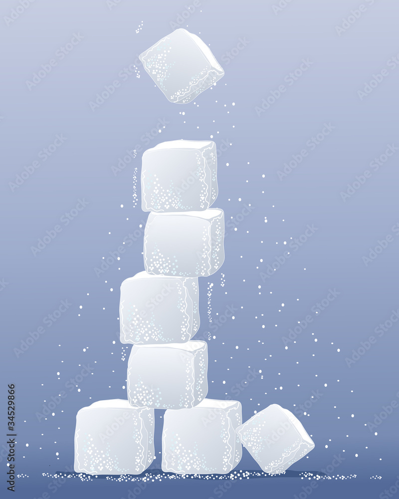 sugar cube tower
