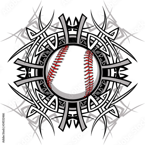 Photography Baseball Softball Tribal Graphic Image