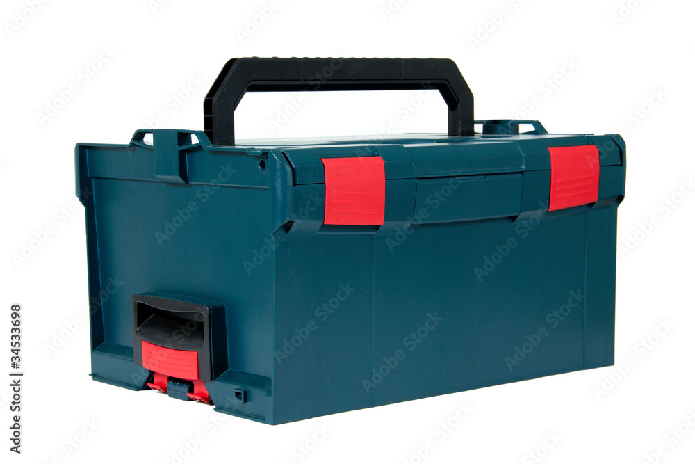 Tool box, isolated on a white background Tool box, isolated on a white background
