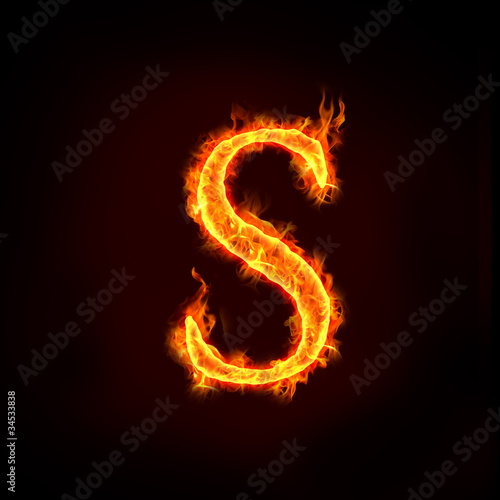 fire alphabets, S