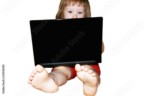 Girl with net book