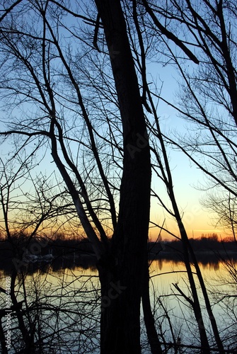 meditation on lake photo