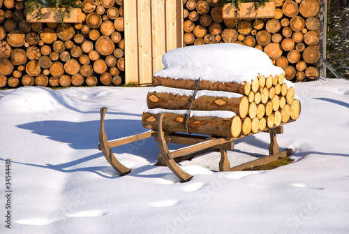 winter hut christmas