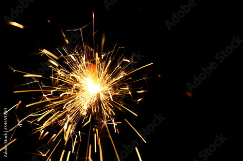 yellow sparkler