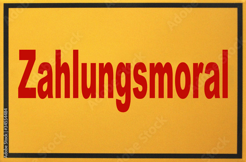 schild: zahölungsmoral