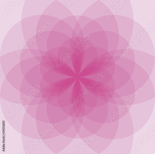 Circles background. A geometrical figure, composed of multiple evenly-spaced, overlapping circles. Developed from the Flower of Life.  Illustration. Vector.