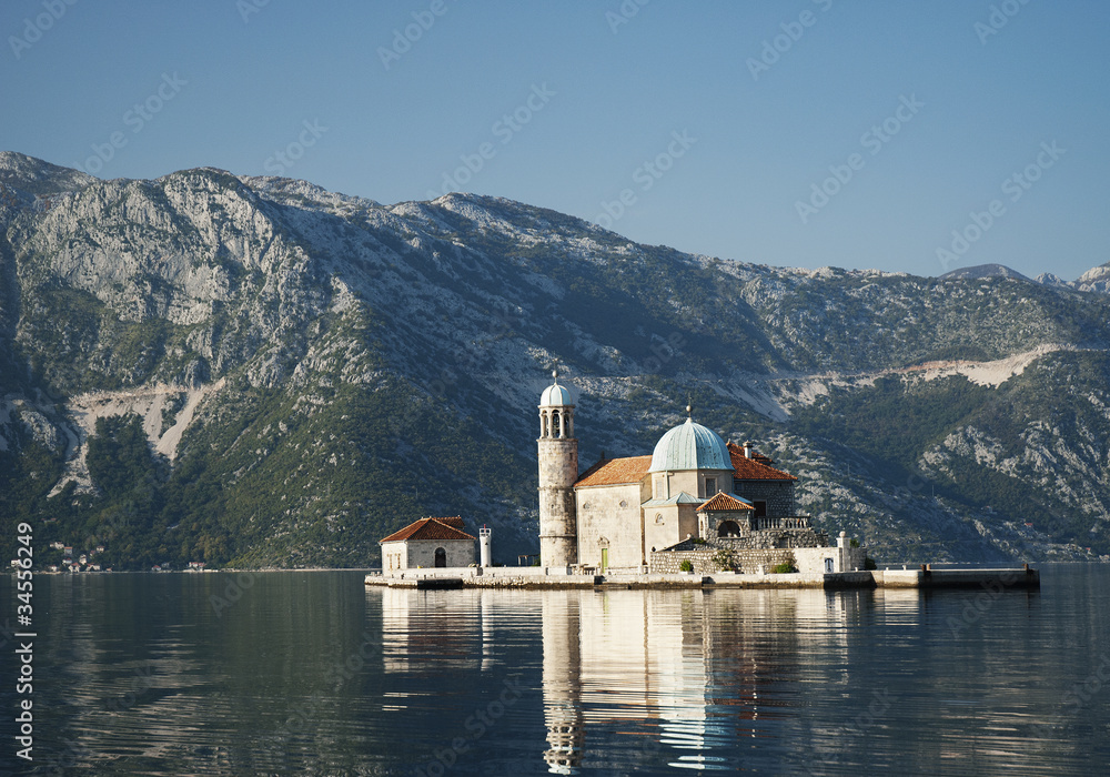 church in perast kotor bay montenegro
