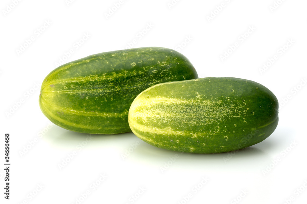Cucumbers, isolated on white Cucumbers, isolated on white