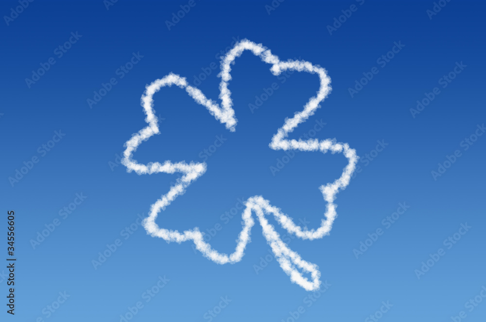 Naklejka premium Wolken Kleeblatt