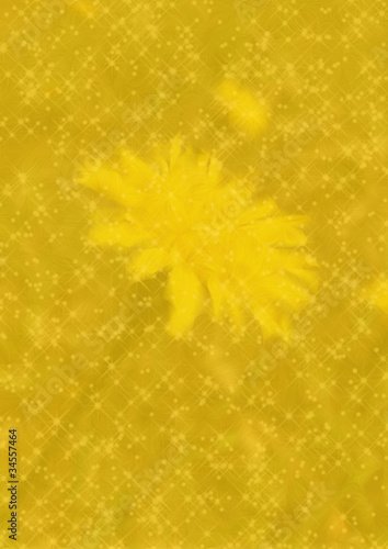 Sparkling Yellow Flower