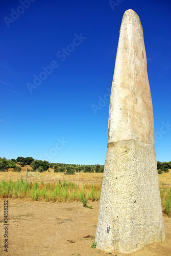 .Megalithic monument, menir of Bulhoa, Monsaraz photo