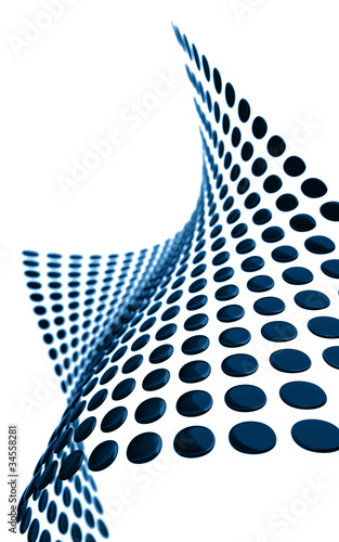 abstract metallic rounded p...