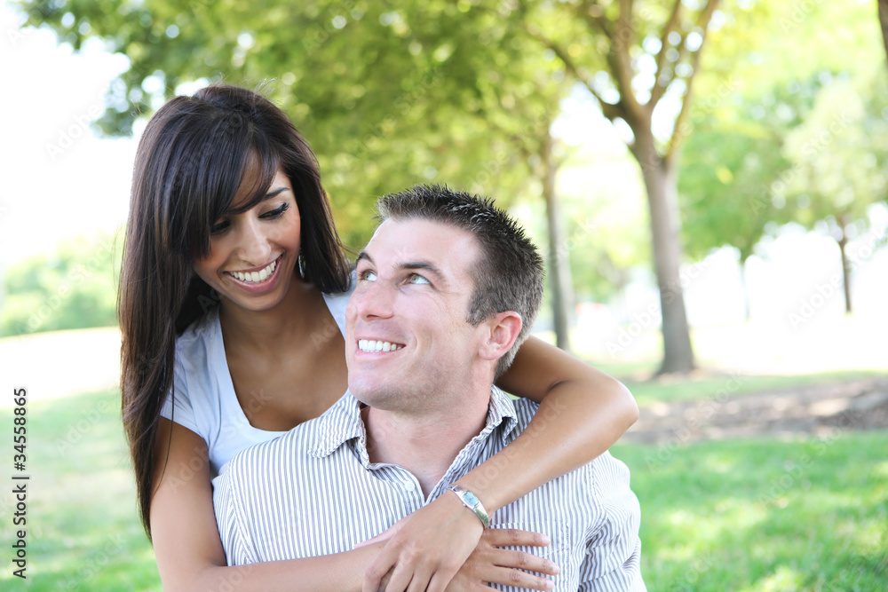 Fototapeta premium Attractive Couple in Park