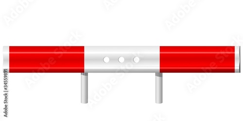 vector illustration of a guardrail