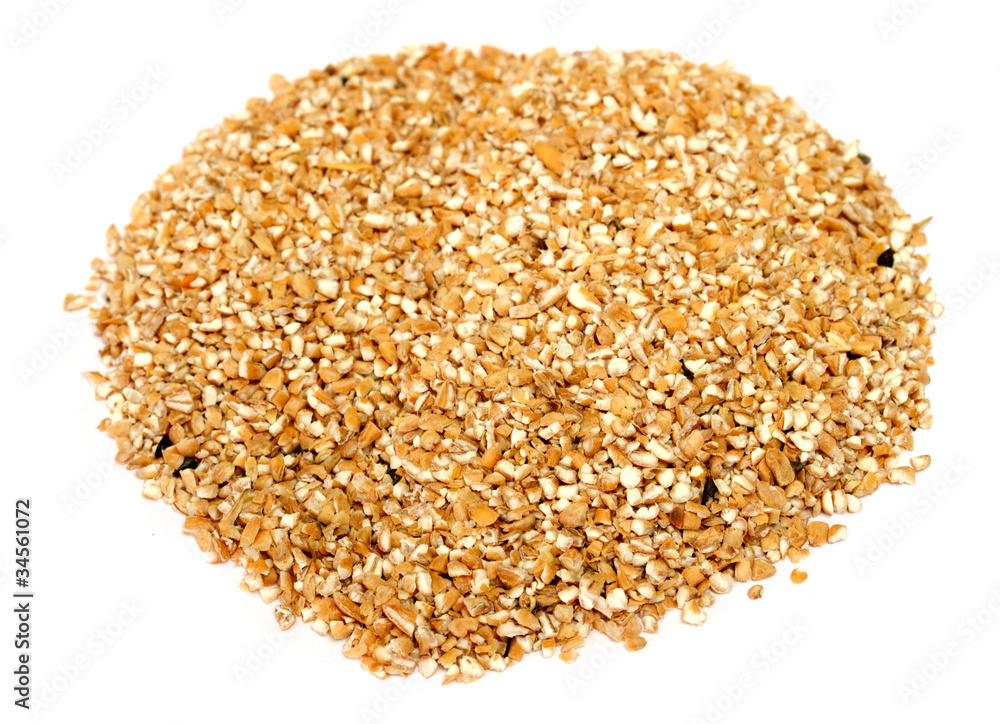 Pile of Pearl Barley isolated on white Pile of Pearl Barley isolated on white