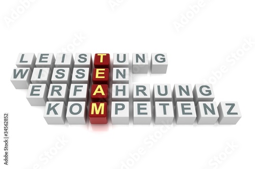 Team-Würfel Rot weiß