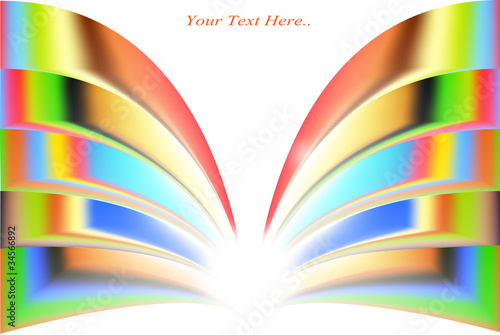 Colorful rainbow tract