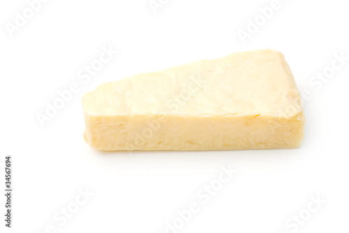 parmesan cheese isolated on white