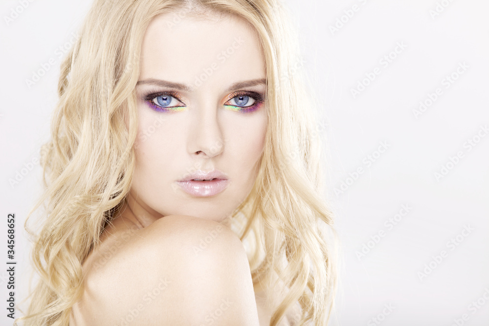 Young pretty woman with beautiful blond hairs Young pretty woman with beautiful blond hairs