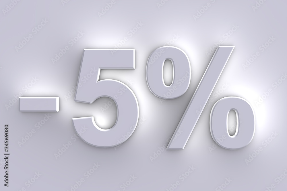-5 % -5 %